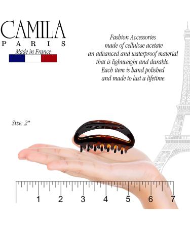 Camila Paris NV23 French Hair Clip for Women - Tortoise Shell 2 Inch Clamp - Luxury Styling Accessory - Made in France - Buy Online on GoSupps.com