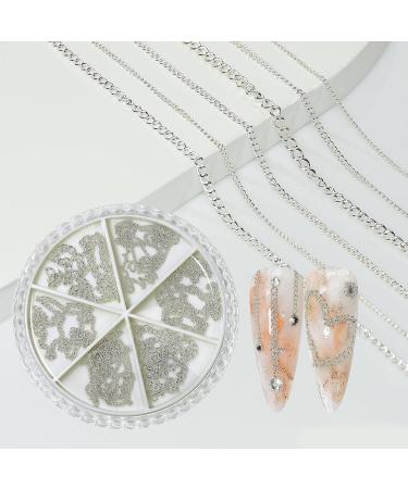 3D Nail Art Decoration Chains Metal Punk Accessory Nails Supply For Women DIY Manicure Tips Manicure Nail Tips 1 - Buy Online on GoSupps.com