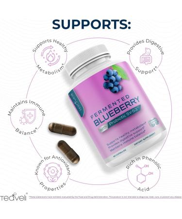Teaveli Spirulina Chlorella and Blueberry Capsules - Buy Online on GoSupps.com