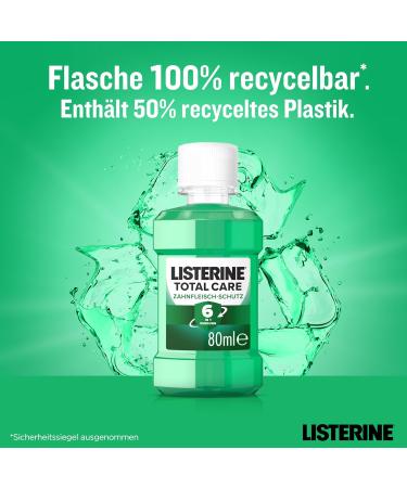 LISTERINE Total Care Protection des gencives (12 x 80 ml) bain de bouche protecteur pour des gencives saines avec effet 6 en 1 protection compl te pour des gencives saines - Buy Online on GoSupps.com