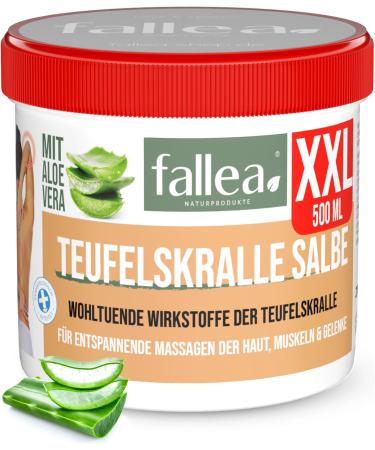Fallea Teufelskalle balm with aloe vera |Good for muscles & joints |Devil's claw cream |Devil's claw ointment |500 ml 500 ml (1 Pack)