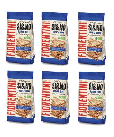 FIORENTINI Fiorentini SI&NO Mini Rice Cakes with Organic Sea Salt - Pack of 6 mini rice cakes with organic sea salt - 100g gluten-free crispy snack