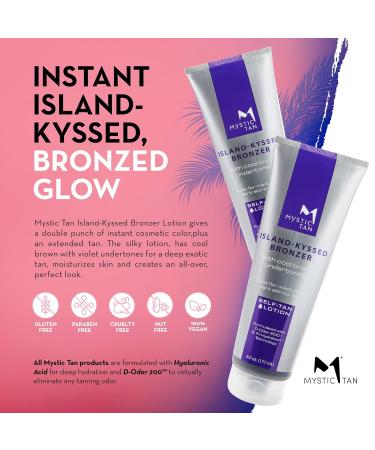 Mystic Tan Island-Kyssed Bronzer Self-Tan Lotion 6 oz - Packaging May Vary - Buy Online on GoSupps.com