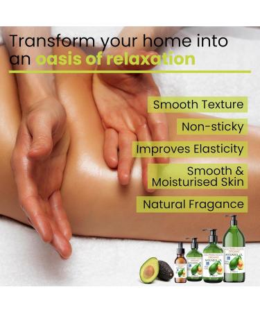 Bio Oil Pure Avocado Oil 1000ml - Organic Cold-Pressed Natural Oil for Hair Skin & Massage - 100% Ecological Plant-Based Care - Buy Online on GoSupps.com