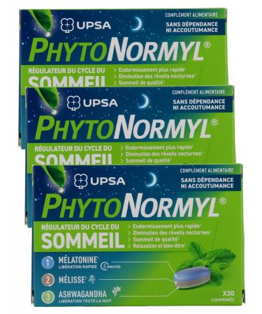 UPSA PhytoNormyl Sleep Cycle Regulator - 3 Boxes of 30 Tablets