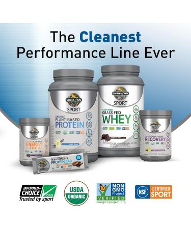 Garden of Life Sport Organic Pre Workout Powder - Vegan Gluten Free 85mg Caffeine Natural Energy & Focus - Blackberry Flavor 30 Servings Non-GMO - Buy Online on GoSupps.com