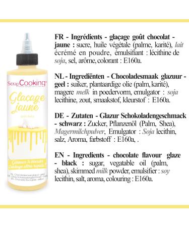 Scrapcooking Drip Cake Glaze Pastel Yellow 130g | Quick Dry Cake Decoration for Cakes Cookies & Donuts | Perfect for Birthdays & Easter 4708 - Buy Online on GoSupps.com