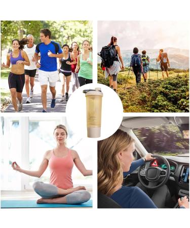 Protein Shaker Cup 600ML Spill-Proof Pre Workout Shaker Cup for Protein Powder | Pre Workout Shaking Bottles for Training Yoga Exercise Hiking Sports Welts Yellow - Buy Online on GoSupps.com