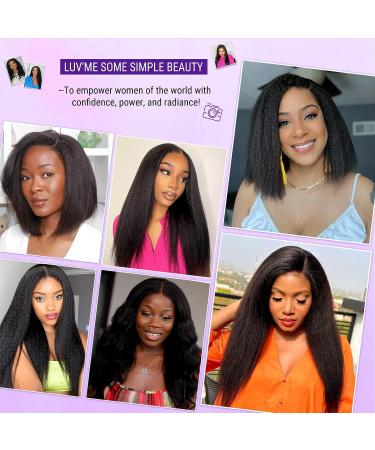 LUVME HAIR 4C Kinky Edges Lace Front Bob Wig 10 Inch - Short Human Hair Wig for Women - Glueless Deep Side Parted Bob with Natural Hairline - Buy Online on GoSupps.com