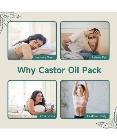 Durable Pedobi Castor Oil Pack Kit - Liver Detox, Insomnia, Constipation Relief - Apricot Color (Castor Oil Not Included) - Buy Online on GoSupps.com