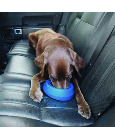 Kurgo Splash-Free Hiking Water Bowl for Dogs | BPA-Free 710ml | Perfect for Food & Water on the Go - Blue - Buy Online on GoSupps.com