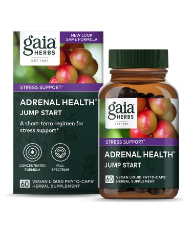 Gaia Herbs Adrenal Health Jump Start 60 Vegan Liquid Phyto-Caps