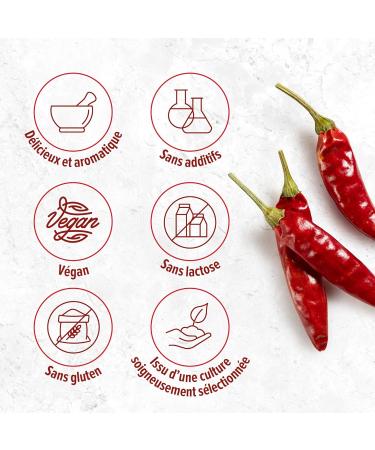 Piment de Cayenne moulu Monte Nativo (250g) - Poudre de Piment de Cayenne - pices aromatiques s ch es avec soin id ales pour Cuisiner et Assaisonner - Ar me et Go t intenses Piment de Cayenne 250 g (Lot de 1) - Buy Online on GoSupps.com
