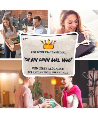 Funny Cosmetic Bag - Perfect Farewell Gift for Colleagues & Friends | 22x17x5cm Cultural Gift - Buy Online on GoSupps.com