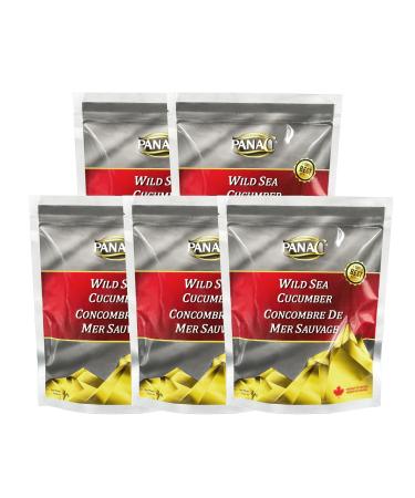 PanaC Canadian Dried Wild Sea Cucumber 454g - 0 Trans 0 Cholesterol Low Sodium Great Source of Protein Quality Assured Superfood 454 g (Pack of 5)
