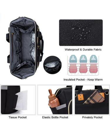 Axcone Sac   Langer Imperm able pour B b - Fourre-Tout Pratique avec Matelas   Langer et Porte T tine - Sac de Voyage Bandouli re Schwarz - Buy Online on GoSupps.com