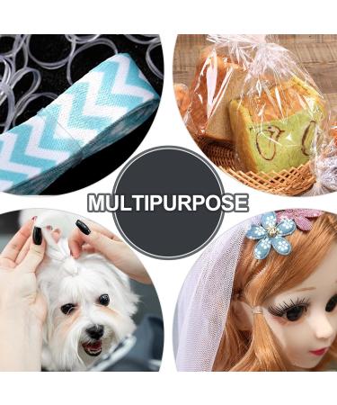 Qufiiry 1100 Mini Elastic Hair Ties - Transparent Rubber Bands for Women & Girls - Perfect for Daily Hairstyles - Buy Online on GoSupps.com