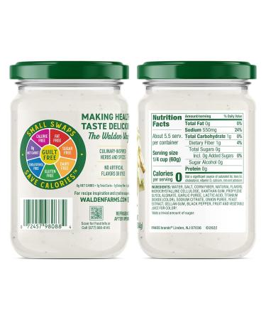 Walden Farms Light Alfredo Sauce 12 oz. Jar (Pack of 3) - Vegan, Paleo & Keto Friendly Non-Dairy Sauce with 0g Net Carbs - Ideal for Chicken, Fish and More - Buy Online on GoSupps.com