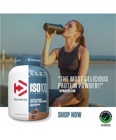 Dymatize ISO 100 Vanilla Whey Protein Isolate Powder - 5lb Package - Buy Online on GoSupps.com