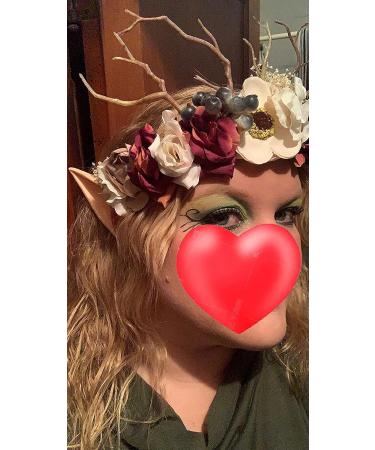 Trepveter Deer Flower Crown - Boho Floral Headpiece for Women, Maternity Photo Props, Wedding, Party & Prom - Buy Online on GoSupps.com