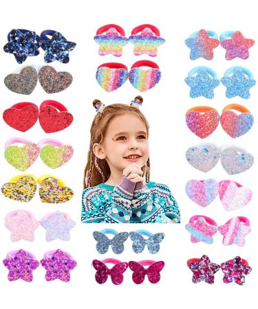 Hair Ties For Girls 36 Pcs Girls Colorful Elastic Rubber Band Soft Cute Ponytail Holders Hair Accessories for Baby Girls Infants Toddlers Kids Children - Buy Online on GoSupps.com