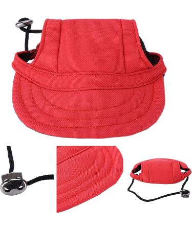 Psop Dog Baseball Cap - Stylish Sun Hat for Dogs with Ear Holes | Red M | Perfect for Pets - Buy Online on GoSupps.com
