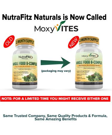 Vitamin B Complex Whole Food Supplement - Vegan 120 Capsules for Stress, Energy, and Immune Support - Buy Online on GoSupps.com