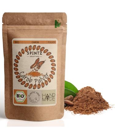 Spintz 500g Bio Carob Pulver from Spain - Carob powder ground from Johannisbrotbaum - Low -low cocoa chocolate replacement - vegan gluten -free - from organic cultivation |plastic -free packed 500.0 gram
