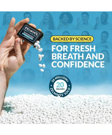 Zelmin's Minty Mouth Breath Freshener - 3 Pack, Long Lasting Bad Breath Treatment for Adults, Alcohol Free & Gluten Free - Buy Online on GoSupps.com
