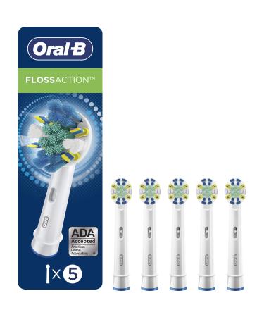 Oral-B FlossAction Electric Toothbrush Replacement Brush Heads Refills, 5 Count