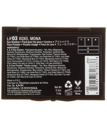 NYX Love in Florence Eyeshadow Palette Xoxo/Mona 0.2 oz - Buy Online on GoSupps.com