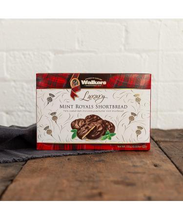 Walkers Shortbread Luxury Mint Royals Shortbread Traditional Pure Butter Scottish Recipe 150g - Buy Online on GoSupps.com