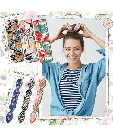 12-Piece Deft Bun Maker Set - Easy Hair Bun Tool for French Twist Hairstyles - Flexible Rabbit Ear Sponge Bun for Women - Multi Color Hair Styling Accessory - Buy Online on GoSupps.com