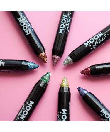 Holographic Glitter Touch Up Pen - Green Body Chalk Makeup for Face & Body by Moon Glitter - 3.5g | International Shipping Available - Buy Online on GoSupps.com