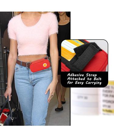 Curmio Red Cooling Bag for Insulin & Adrenaline - Travel Storage for AUVI-Q & EpiPen - Buy Online on GoSupps.com