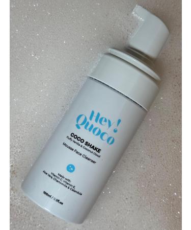 Hey! Quoco Coco Shake Mousse Face Cleanser Vanilla & Coconut with Vitamins C & E 3.3 fl oz. Skin Care for Baby Kids & Tweens - Buy Online on GoSupps.com