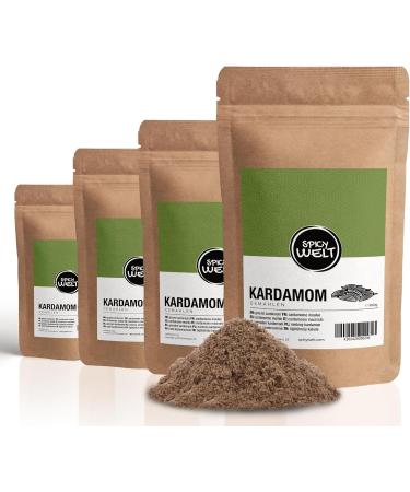 Spicy Welt Ground Cardamom (250g) - Premium Cardamom Powder for Cooking Pastry & Beverages | Intense and Exotic Aroma | 100% - Buy Online on GoSupps.com