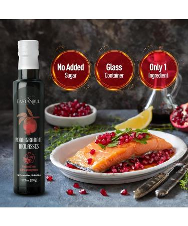Eastanbul Pomegranate Molasses, No Added Sugar Pomegranate Syrup, Nar Eksisi Sweet and Sour Sauce, Natural Pomegranate Concentrate, Pomegranate Sauce, Vegan Pomegranate Paste, Salad Dressing , 12.35oz - Buy Online on GoSupps.com
