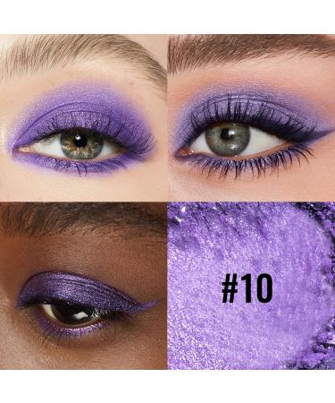  Erinde Erinde purple glitter eyeshadow palette matte glitter eyeshadow palette waterproof eyeshadow palette pressed powder and long lasting eye makeup with applicator - Buy Online on GoSupps.com
