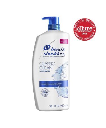 Head and Shoulders Classic Clean Anti-Dandruff Shampoo - 32.1 fl oz (Paraben Free) - Buy Online on GoSupps.com