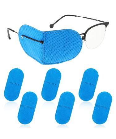 Ouligay 6 pieces of eye flaps for glasses Lazy eye flaps eye cover adult children reusable eye flap for covering the left right eye for lazy eyes amblyopia strabismus