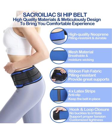 SI Belt Sacroiliac Belt for Women and Men - Relieve SI Joint, Sciatic, Pelvic, Lower Back, and Nerve Pain - Adjustable Compression for Ultimate Comfort and Support - Buy Online on GoSupps.com