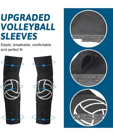 Hungdao Volleyball Knee Pads and Arm Sleeves Set for Girls, Women, Youth - Protective Gear for Hitting and Training - Buy Online on GoSupps.com
