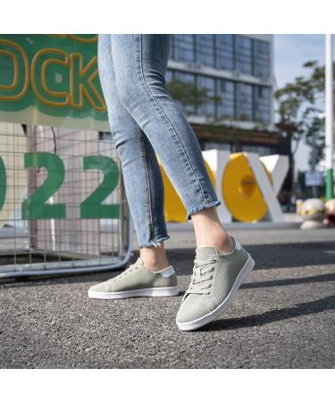 Buy Wryweir Women's Running Sneakers - Lightweight & Comfortable Lace-Up Sports Shoes | Breathable Mesh Hiking & Work Shoes in Green (EU 36.5) - Buy Online on GoSupps.com