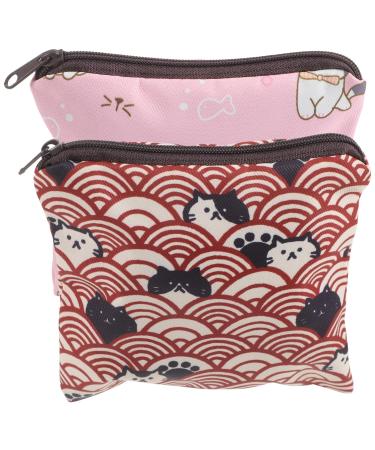 Moluckfu 2 pieces women taping bags women's tinge bag women's bags menstrual tie tied bag decorative periodica bag women tinge bag women tinge bags for women's products