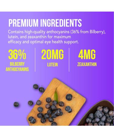NANOWELL EyeCare Anthocyanins 100 - Eye Health Vitamins with Bilberry Zeaxanthin Lutein - 60 Softgels X 2 Bottles for 4 Months (120 Count) 60 Count (Pack of 2) - Buy Online on GoSupps.com