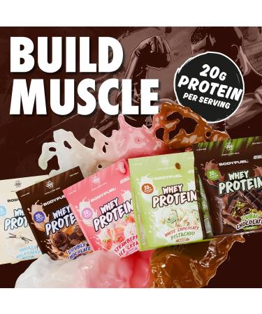 Bodyfuel Whey Protein Powder 900g Poudre Saveur Dubai Chocolate 27 Portions Halal 20g Prot ines par Portion - Buy Online on GoSupps.com