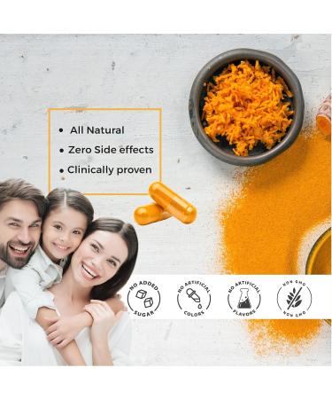 Curcumin Capsules 1350mg | Helps Reduce Inflammation and Pain | Antioxidant & Anti-inflammatory (90 Capsules) - Buy Online on GoSupps.com