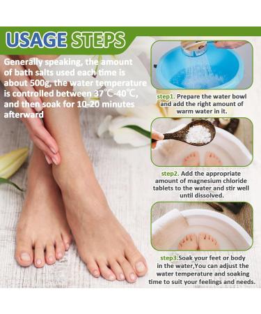 Buy 430g Magnesium Chloride Flakes - Premium Magnesium Bath Flakes & Soak for Foot & Body Relief | International Shipping Available - Buy Online on GoSupps.com