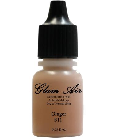 Two(2) Glam Air Airbrush Foundation Makeup S11 Ginger & S12 All Spice in Satin Finish 0.25oz Bottles(normal to Dry Skin) - Buy Online on GoSupps.com